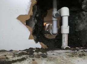 岗侨厨房下水管道漏水检测